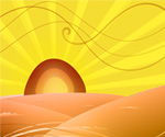 Cartoon Distorted Desert
